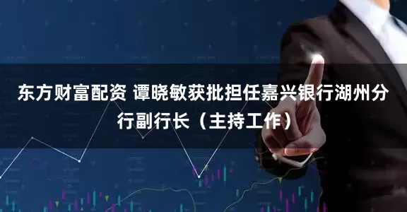 东方财富配资 谭晓敏获批担任嘉兴银行湖州分行副行长（主持工作）